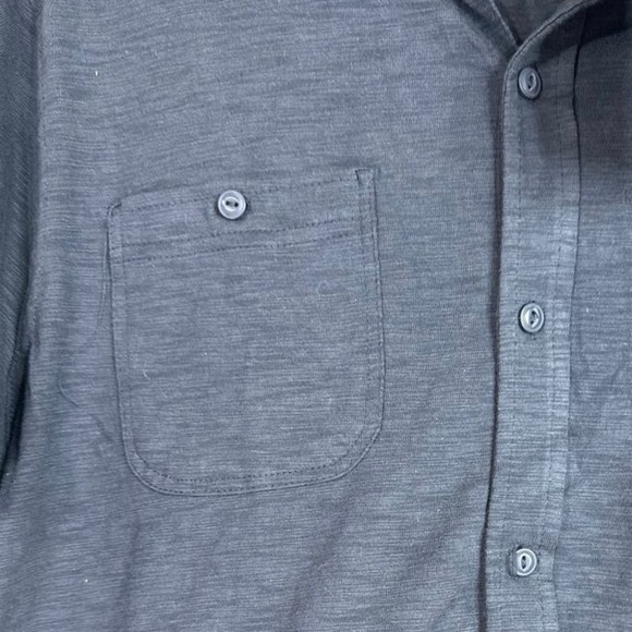 Mutual Weave Men's Button Down Cotton Casual Navy Top  MEDIUM NWT - Picture 3 of 8